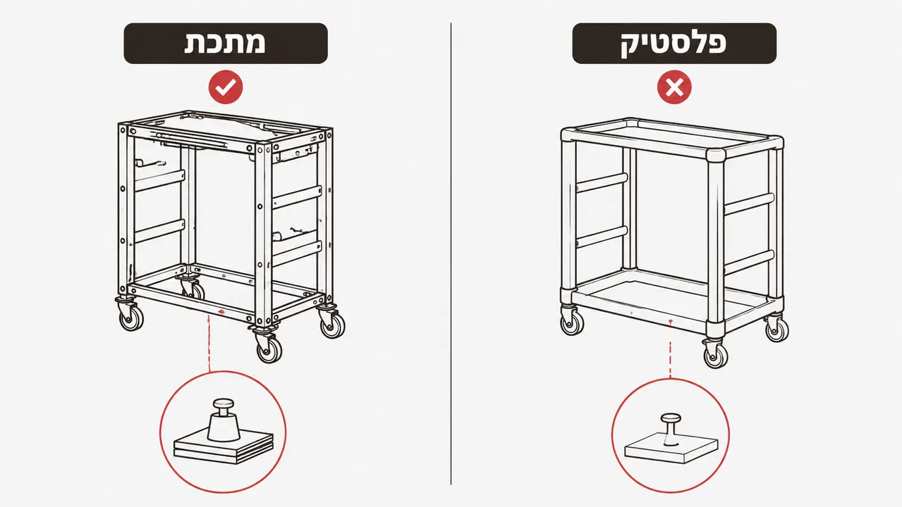 מתכת או פלסטיק, מה עדיף לעגלה שלכם?