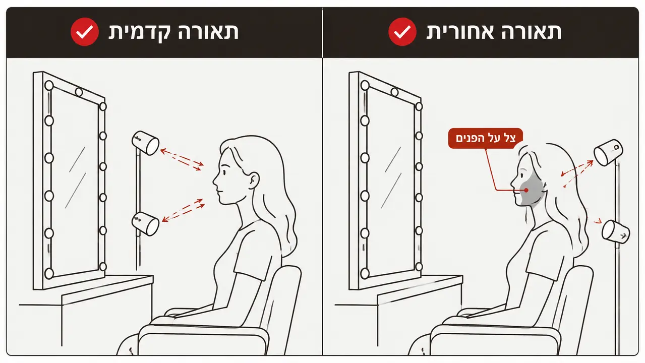 מה עדיף במספרה, תאורה קדמית או תאורה אחורית