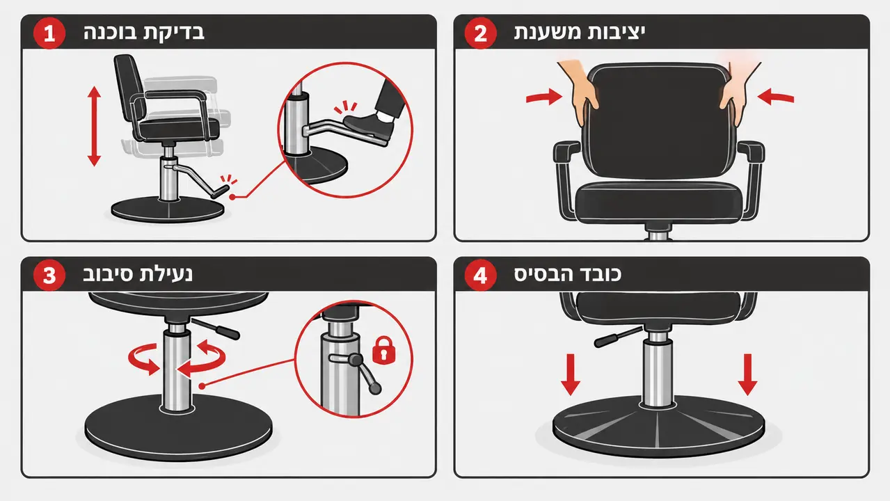 אילו בדיקות פיזיות כדאי לבצע לפני רכישת מושב חדש?